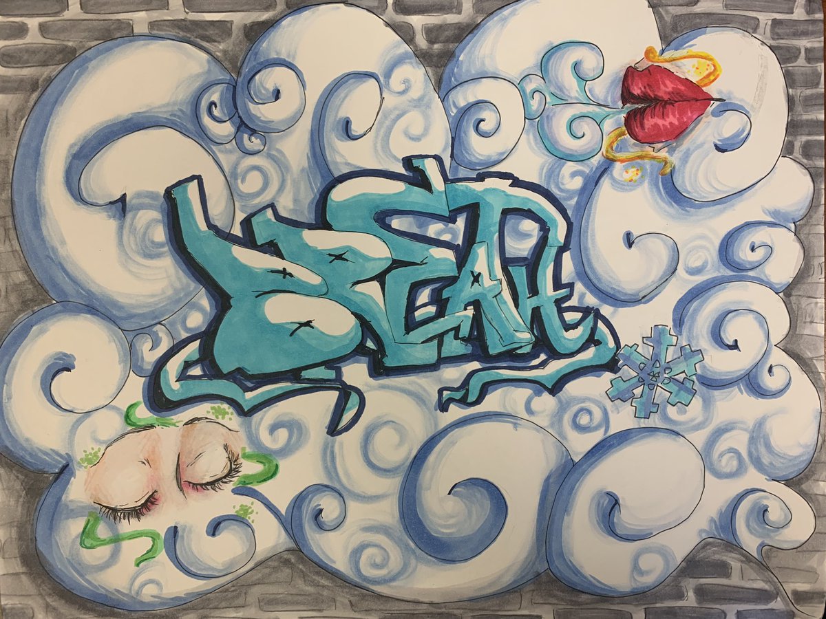 RhhsArt's tweet photo. Honors Art 1 students are wrapping up their stylized text projects this week 💕 https://t.co/Vtdk9Ybxp1