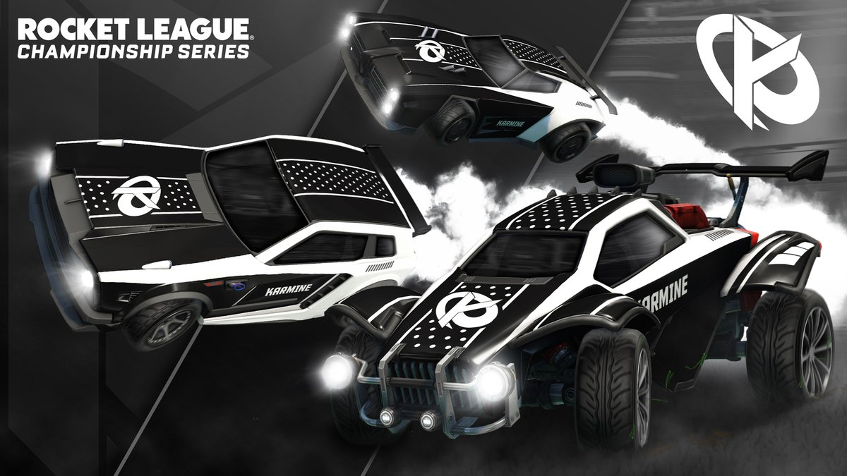 KarmineCorp's tweet photo. VOUS LES AVEZ RÉCLAMÉS, LES VOICI :

Les skins de la Karmine Corp pour les #RLCS 2021-2022 ! 🏎️

📅 Disponibles à partir du 05/10 #KCORP https://t.co/h0DrGq3gYm