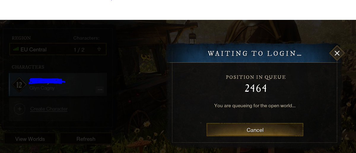 markusbroder's tweet photo. @playnewworld hmm still queuing on the day after launch day... (EU server/glyn cagny). Still issues with your servers? https://t.co/iMl19xcBXO