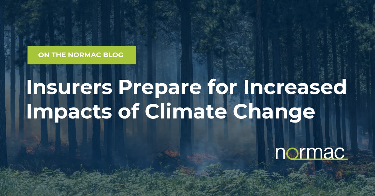 NormacOfficial's tweet photo. New on the Normac blog: Insurers Prepare for Increased Impacts of Climate Change. Read more here: https://t.co/kQKdcm74Py https://t.co/hK0XrQjxY9