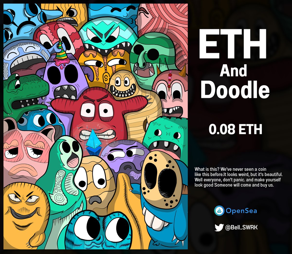 This is new collection,I will think of creating a variety of works by using ETH coins as a medium for storytelling. Which will come out, how will it be.
opensea.io/collection/eth…

#NFTcollection #nftcollector #NFTartist