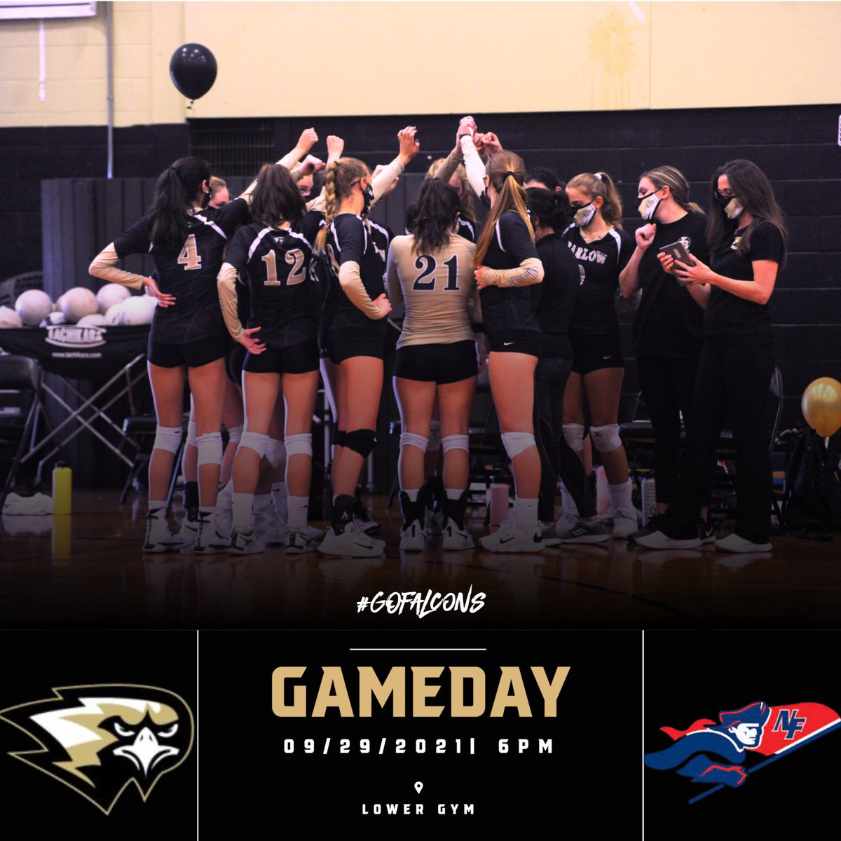 First game on the new gym floor! JV starts at 4:30 and Varsity starts at 6.