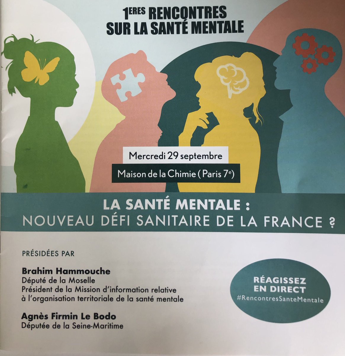 1ères Rencontres sur la Santé Mentale organisées à la maison de la chimie. Table ronde en écho aux Assises sur les freins à lever pour l’innovation en santé mentale. ⁦<a href="/Groupe_VYV/">Groupe VYV</a>⁩ ⁦@groupe_mgen⁩ : un écosystème global en santé favorable à l’innovation.