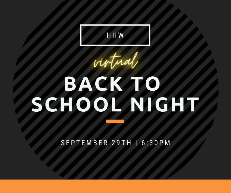Join us at tonight's *virtual* Back to School Night! A link to access the online platform will be made available on our school website this afternoon. Hope to see you there!