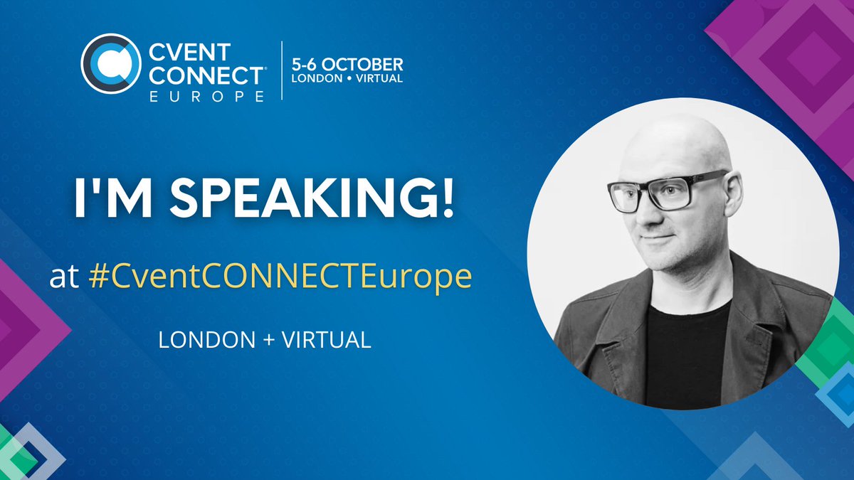 Absolutely thrilled to be presenting alongside @Kimlfrench at the up and coming @CventCONNECT event next week. We'll be discussing how brands can think like a startup, utilising creativity to drive #business growth. #digital #marketing #experiences #CventCONNECTEurope @cvent
