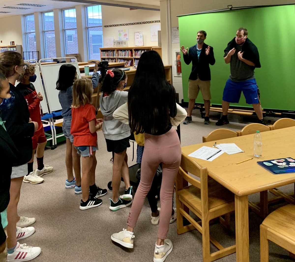 Erin Timothy (@bstprincipal) on Twitter photo #WellnessWednesday is BACK on <a href="/BSTElementary/">Belmont Station</a> Morning News Show! 🌟 Uh…Mr. Swett, I think your blazer is a little small🤣😂#AlwaysOurBeST <a href="/BSTElemPE/">Belmont Station PE</a> #WellnessWednesday is BACK on <a href="/BSTElementary/">Belmont Station</a> Morning News Show! 🌟 Uh…Mr. Swett, I think your blazer is a little small🤣😂#AlwaysOurBeST <a href="/BSTElemPE/">Belmont Station PE</a>