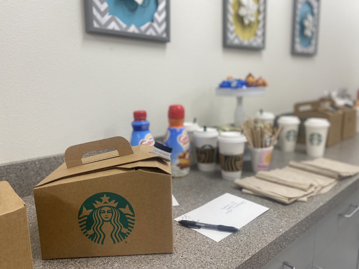 DeganSoCo's tweet photo. Caffeinating and educating on National Coffee day! Thank you to our local Starbucks for the donations! #wearedegan #DeganSunshine https://t.co/UTm6fzxtVc