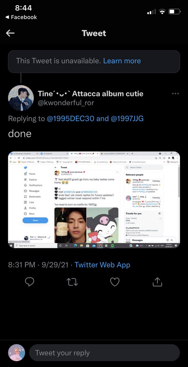1995DEC30's tweet photo. omg cant see my own tweet when i open 1997jjg LOL https://t.co/ewlQORvN5X
