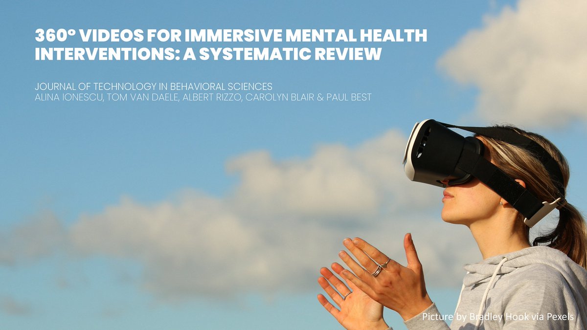 What is immersive #360video, how are #mentalhealth interventions making use of this technology, and which results are obtained? A systematic review in @JTiBS_tweets by last year's intern #AlinaIonescu is a great starting point to learn more about this! doi.org/10.1007/s41347…