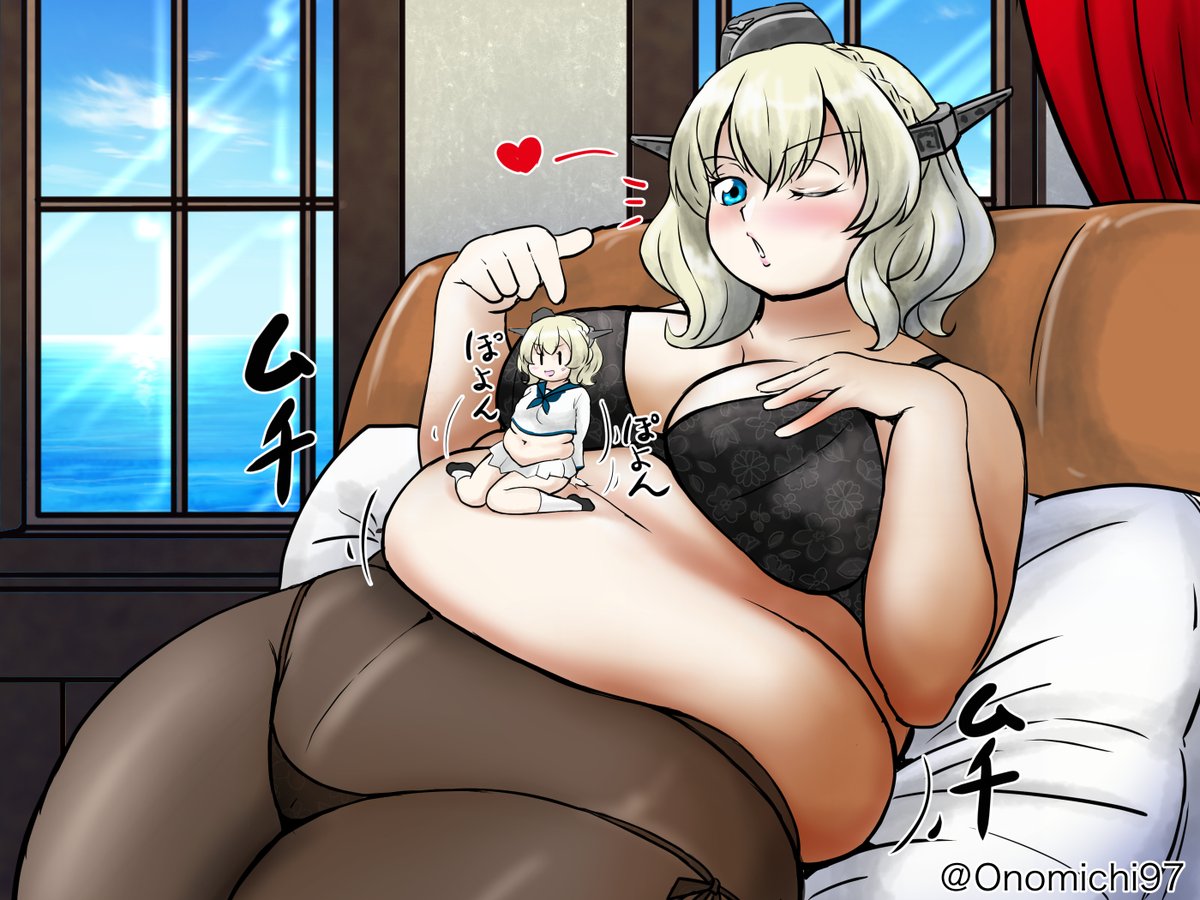 肉の日ころころコロちゃんとお腹遊びする妖精 