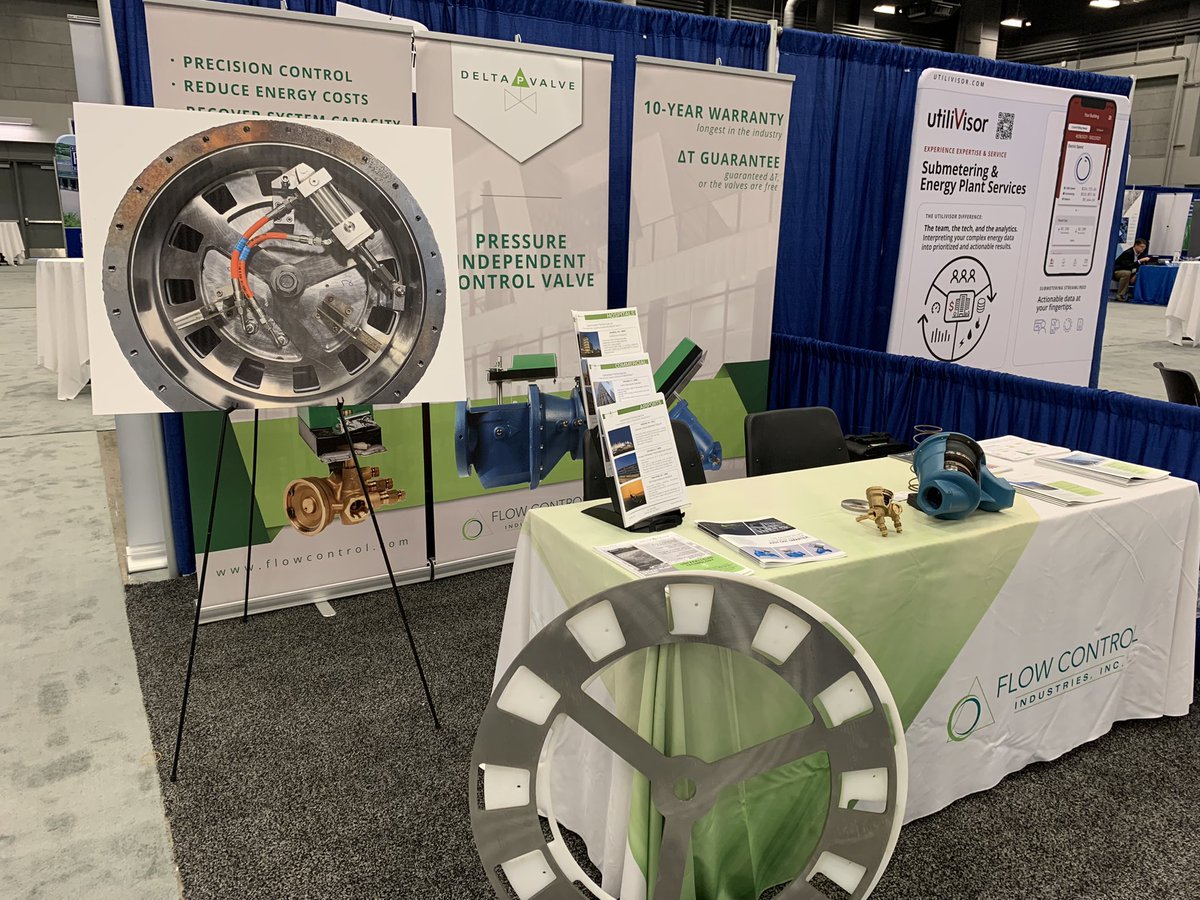 FlowControl_Ind's tweet photo. Come check out the largest pressure  independent control valve in the world! The 16” #deltapvalve is on display at #districtenergy2021 https://t.co/SfMEXqMIov