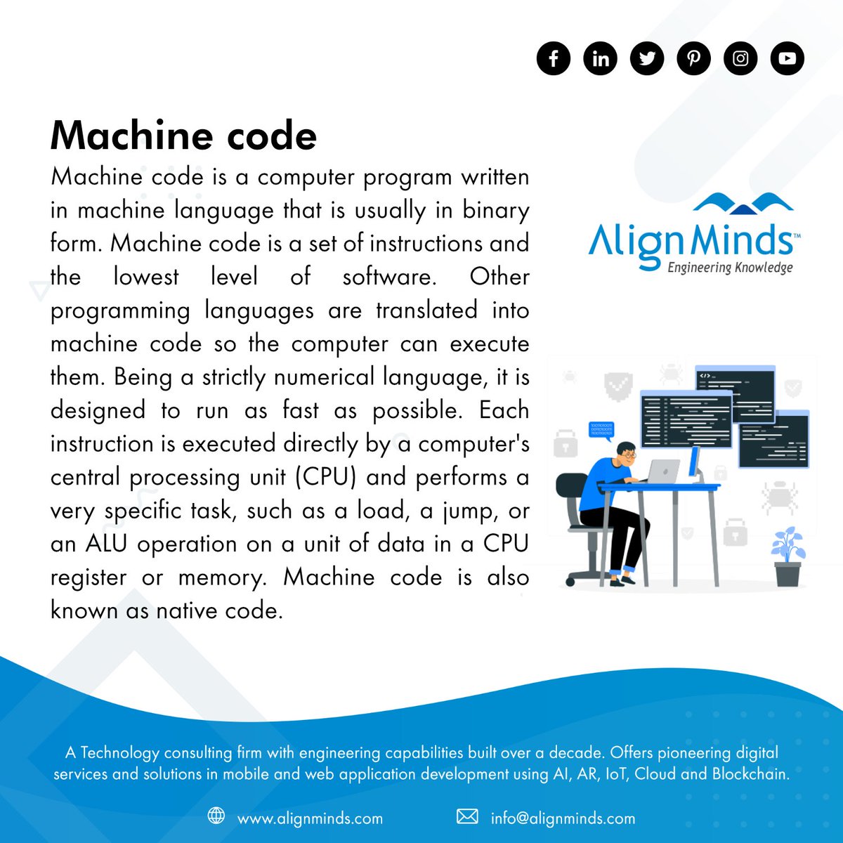 alignminds's tweet image. #machinecode #Nativecode #machinelanguage #machinelearninglanguages #binarylanguages #softwaredevelopmentprocess