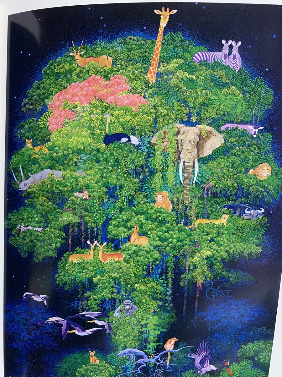 お買い得！】 磯野宏夫さんの作品 楽園NO.1ゾウ 絵画/タペストリ