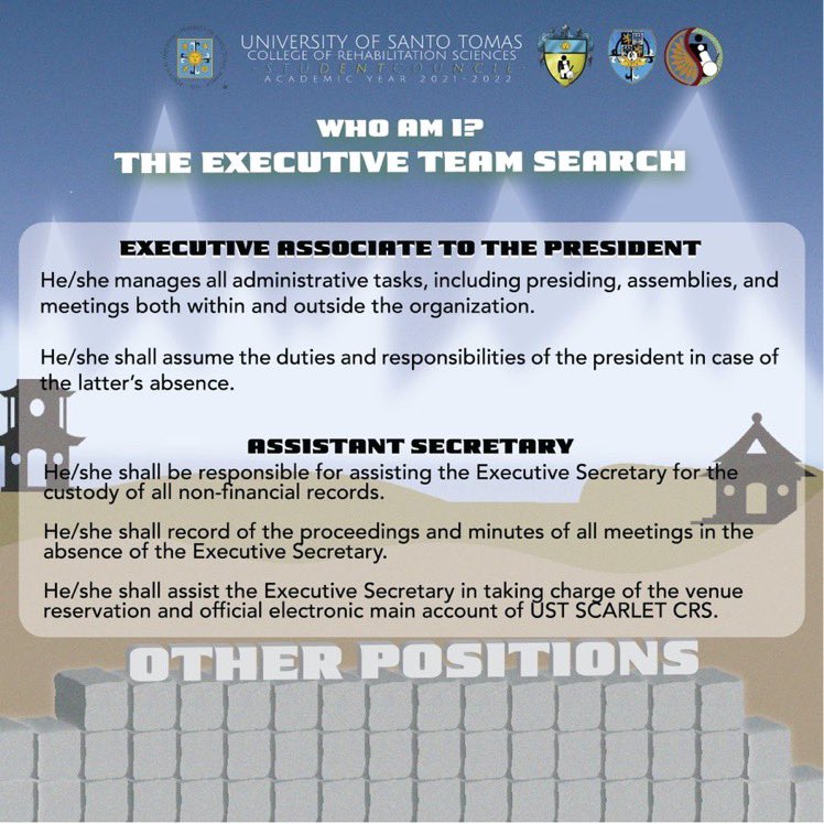 ustcrs_sc's tweet photo. Directors and Apprentices: https://t.co/VQesddpqLo

Members: https://t.co/CVNxcgEBbj

If you have questions or clarifications, you can send an email to ustscarletcrs.profdev@gmail.com
#ChinoysRuS
#ScarletCRS

Pubmat and caption by: Rikki Mariano

(2/2) https://t.co/S5tkZ3MMy5