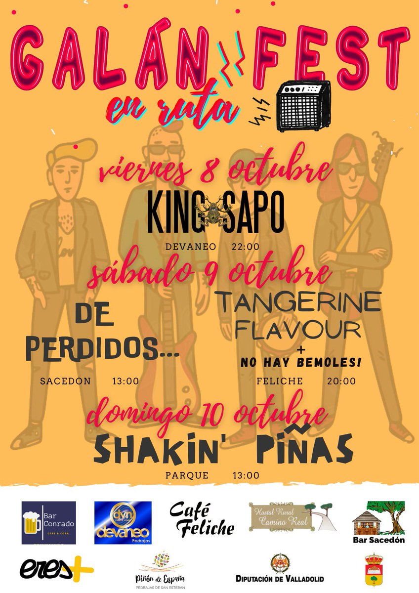 LayonSenor's tweet photo. Venga que en unos días nos vamos toda la ofi a la provincia de Valladolid al #GalanFest 🥳
Que tocan los @TangerineFlav 🤪 https://t.co/02HkB8mXok