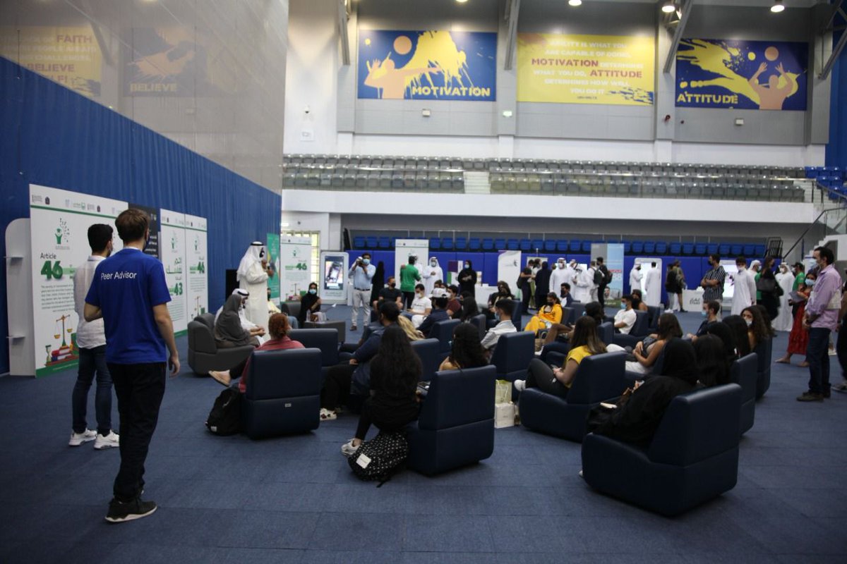 AUDubai's tweet photo. AUD hosted the “Protect Yourself” awareness campaign aimed at informing students about the dangers of drug and traffic violations, in cooperation with the Dubai Police.

#audubai #getlifeready #dubaipolice #awarnesscampaign #Awarnessprotectsyou #dubaiuniversity #Dubai https://t.co/DpUjsgzRqD
