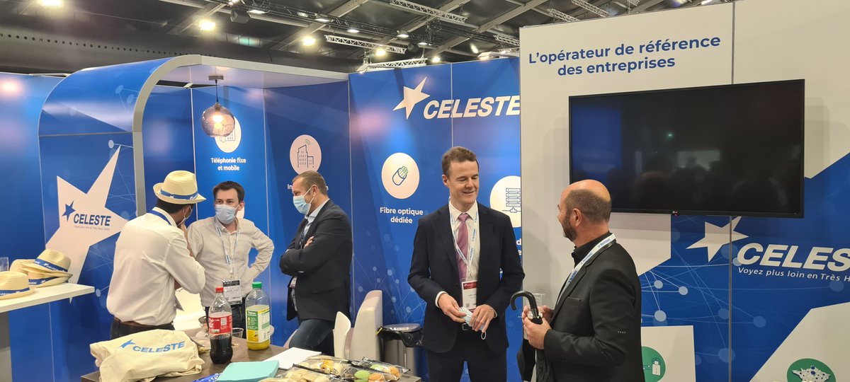 SocieteCELESTE's tweet photo. #ITPartners Avez-vous rencontré notre équipe ? Ça se passe au stand T21 ! 

#Innovation #operateurtelecom #solutionstelecoms https://t.co/AJxOzHDI74