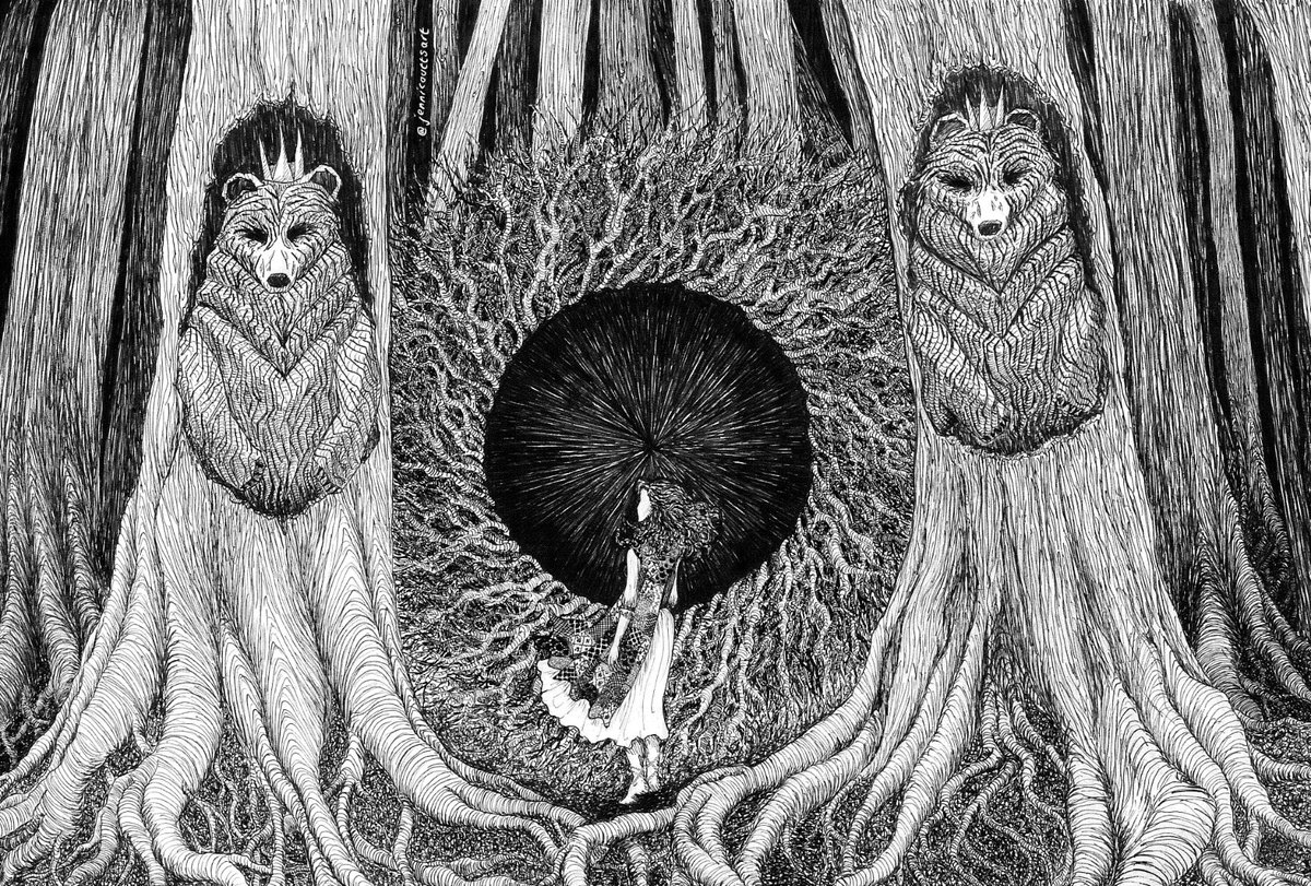 jenni_coutts's tweet photo. Ahead of Inktober starting, here’s a thread of all the art work I have created over the last 12 months! 

(The art work that I am allowed to display anyway, there are some works under contract that a coming soon 👀)

Firstly is my Drawtober story from last year! https://t.co/X427DdoiFj