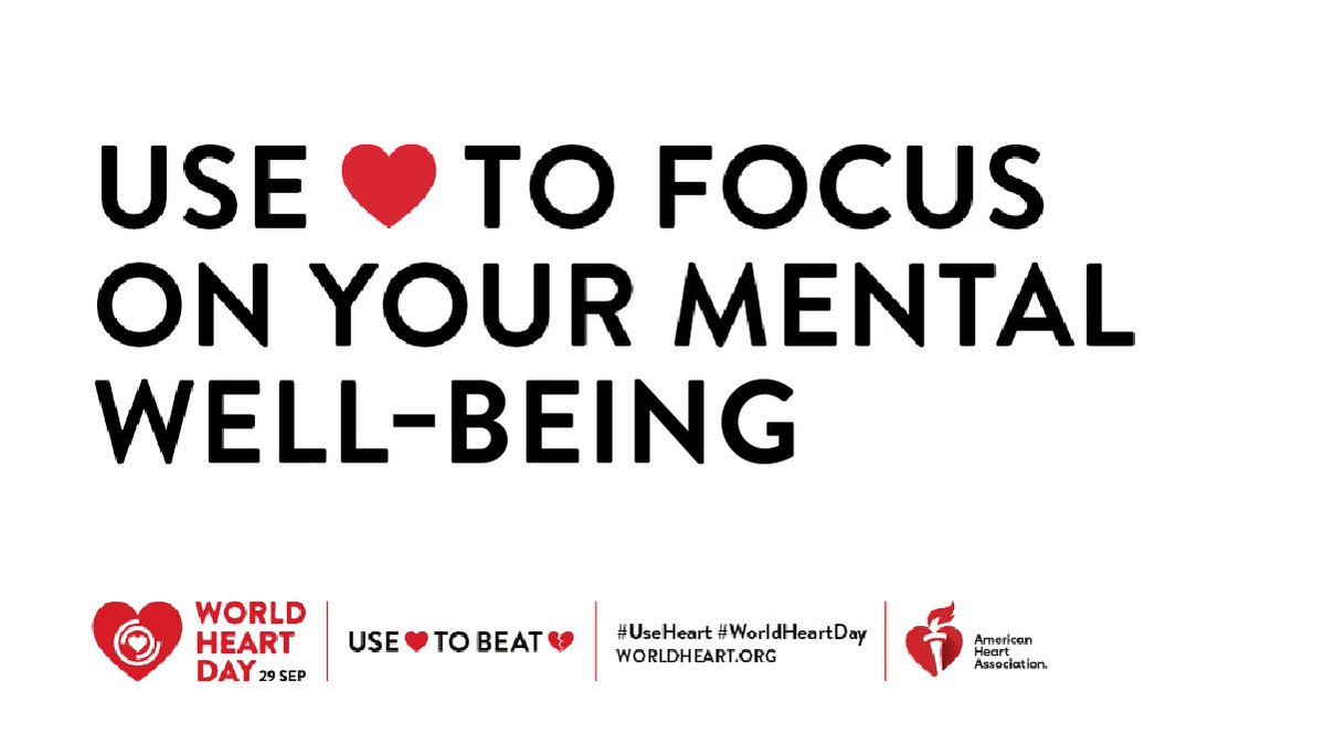 #UseHeart to steal a moment of “me-time” today to breathe deeply, meditate or go for a walk. Your ❤️ will thank you. How do you take a break to de-stress? #WorldHeartDay