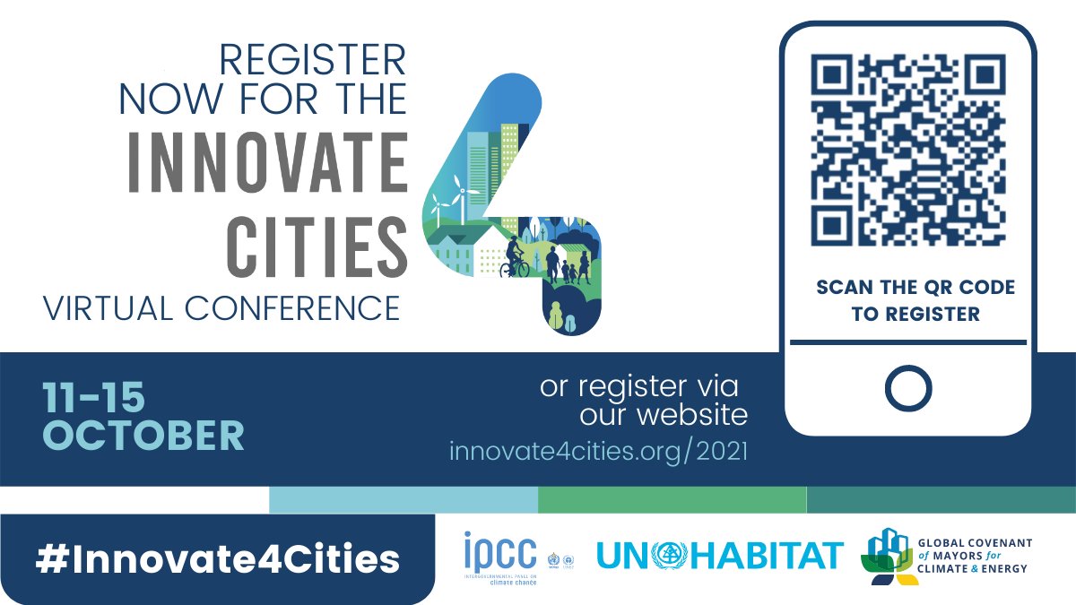 IPCC_CH's tweet photo. If you’re interested in how cities can address #climatechange, you can register now for the #Innovate4Cities Conference, which starts next week. 

It’s co-hosted by @UNHabitat and @Mayors4Climate, with us, the #IPCC co-sponsoring.

Details ➡️ https://t.co/AQTIIsTrhl https://t.co/FsWzBVX3xg
