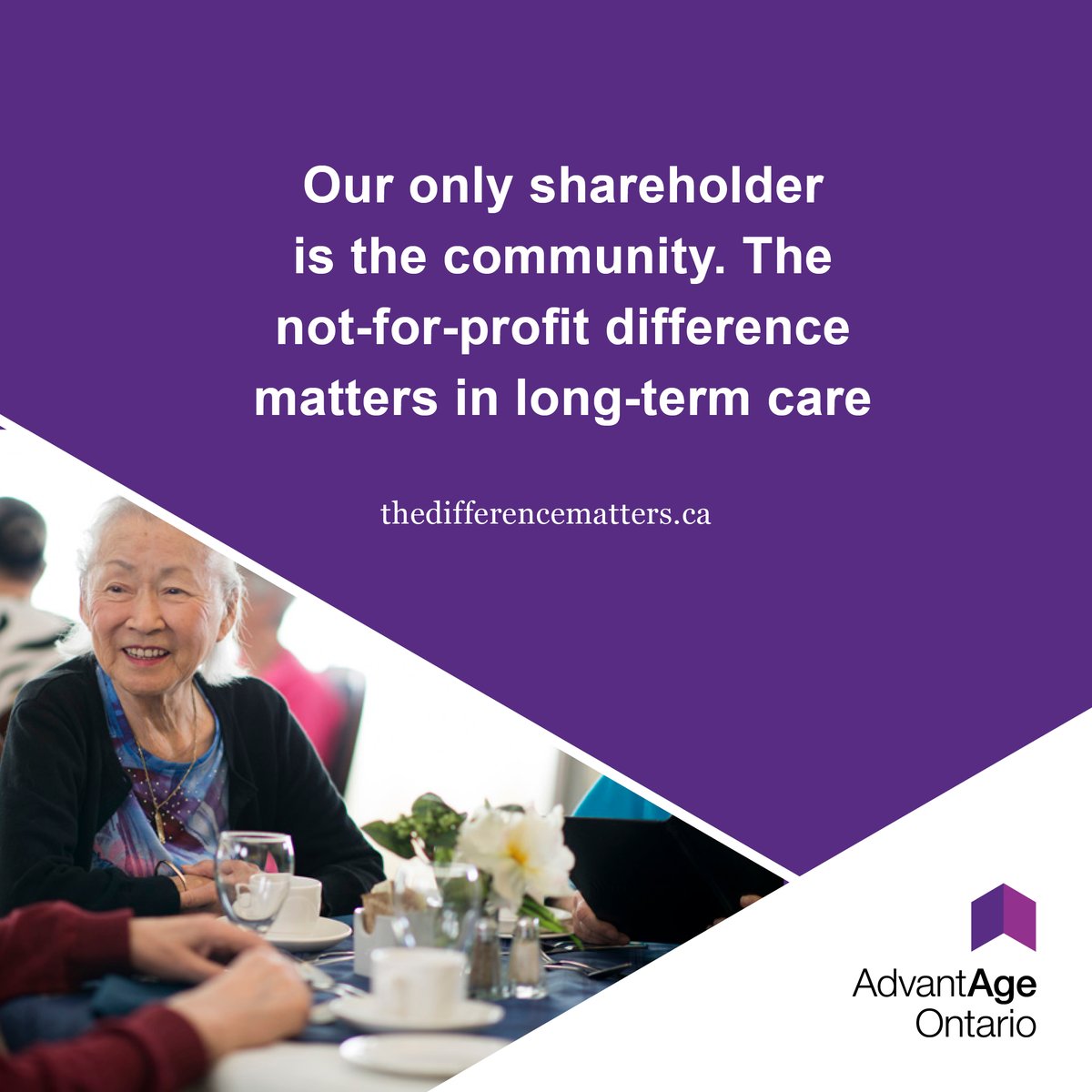 Not-for-profit homes are driven by a mission to provide the very best in seniors’ care, not by the need to generate profits. RT if you agree. <a href="/RodPhillips01/">Rod Phillips</a> #thedifferencematters Visit thedifferencematters.ca