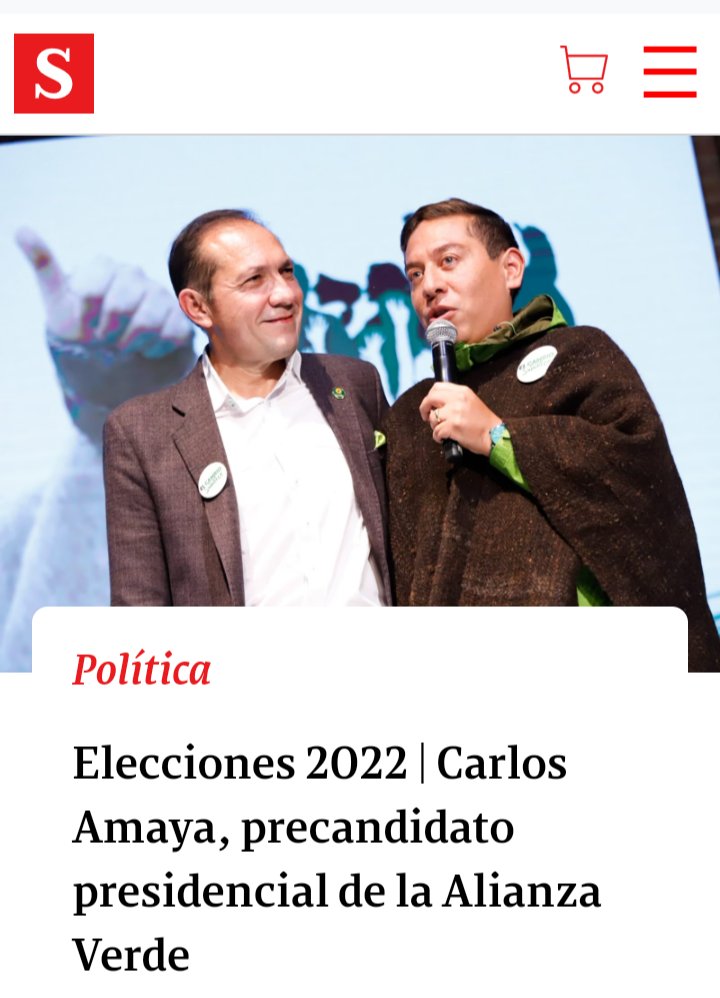 vicentearcila's tweet photo. Luego de un proceso de foros, consultas y encuestas de la #TernaVerde el lunes pasado es elegido @CarlosAmayaR para continuar en el proceso en búsqueda del aval del @PartidoVerdeCoL https://t.co/YPwOppqEvD