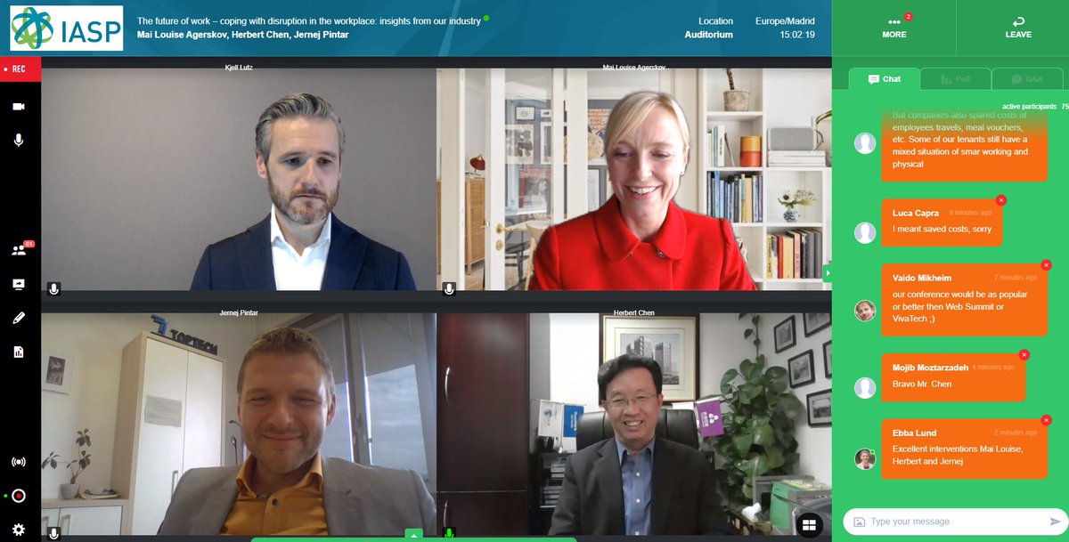 IASPnetwork's tweet image. &quot;#scienceparks aren’t really about the buildings – big companies can start from a garage! What they need is the people, the innovative people getting together around the table&quot;, says IASP Vice President Herbert Chen at #IASPvirtual. &quot;But the buildings still matter for image!&quot;