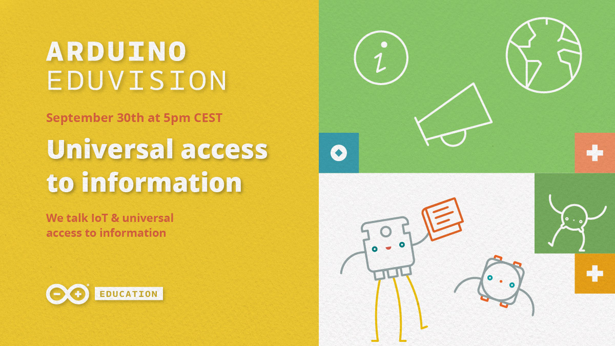 arduino's tweet image. In #ArduinoEDUvision we talk about universal access to information (something we firmly believe in at @arduino), the future of the #IoT and we celebrate #InternationalPodcastDay! 📻
Save your place! 👉 crowdcast.io/e/eduvision-s4…

TELL US: What&apos;s your favorite tech podcast? 🤔