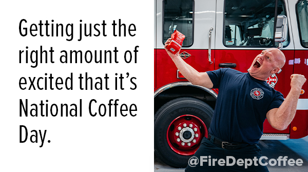 firedeptcoffee's tweet photo. I know this photo doesn’t show it, but we’re excited. Happy National Coffee Day!

#NationalCoffeeDay #HappyNationalCoffeeDay #FirefighterHumor #CoffeeHumor  #FireDeptCoffee #RunByFirefighters #FDC #FireDepartmentCoffee https://t.co/Xnwakr39K0