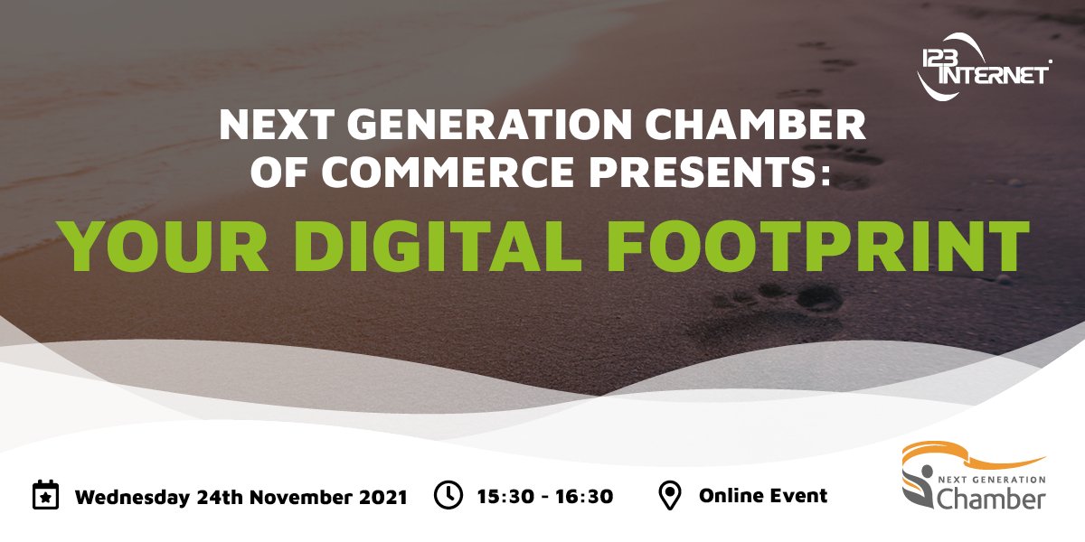 🗓️ 24th November 2021 | 15:30 – 16:30pm 🗓️

Scott Jones will be hosting the <a href="/NextGenCoC/">Next Generation Chamber of Commerce</a> 'Your Digital Footprint' online event with the opportunity to find out how to align your online #DigitalFootprint.

Book your place > bit.ly/3lpzKP9

#Northamptonshire #Northampton