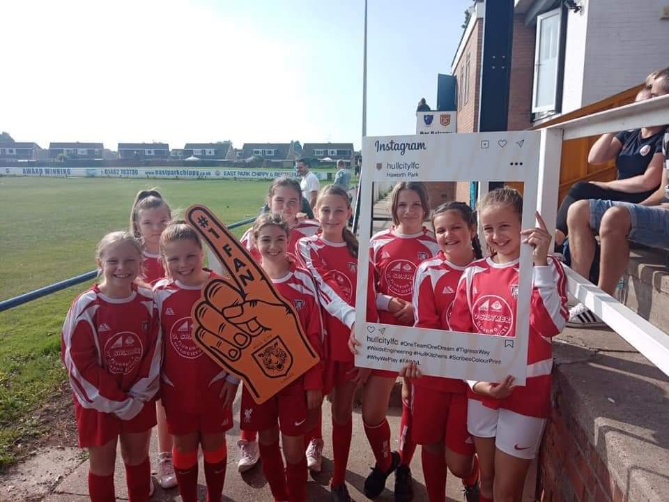 HullCityLFC's tweet photo. 🙌🏻⚽️

Absolutely fantastic to have the biggest crowd in Tier 3 of the @FAWNL!

Thank you to all our supporters, young &amp; old who cheered on the Tigresses!

We've got back-to-back away games next, with our next home game Sunday 17th October against @WBAWomen!

#TigressWay https://t.co/lHedafgMZF