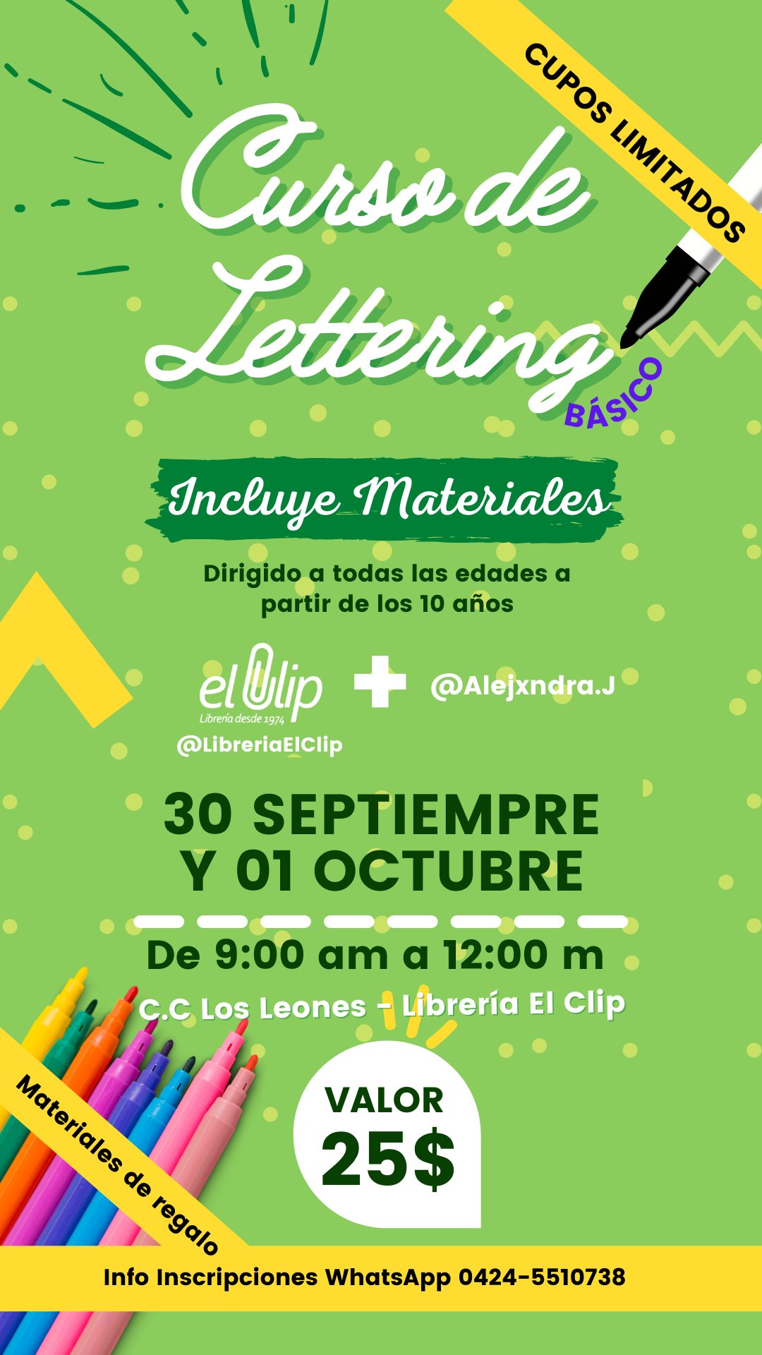 Curso de lettering para niños