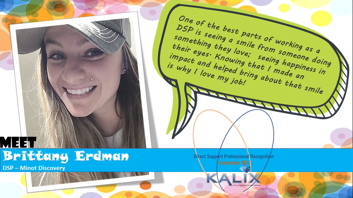 KalixND's tweet photo. Say hello to Brittany - Discovery DSP! #DSPRecognition #KalixRocks https://t.co/CP4NwZMYw7