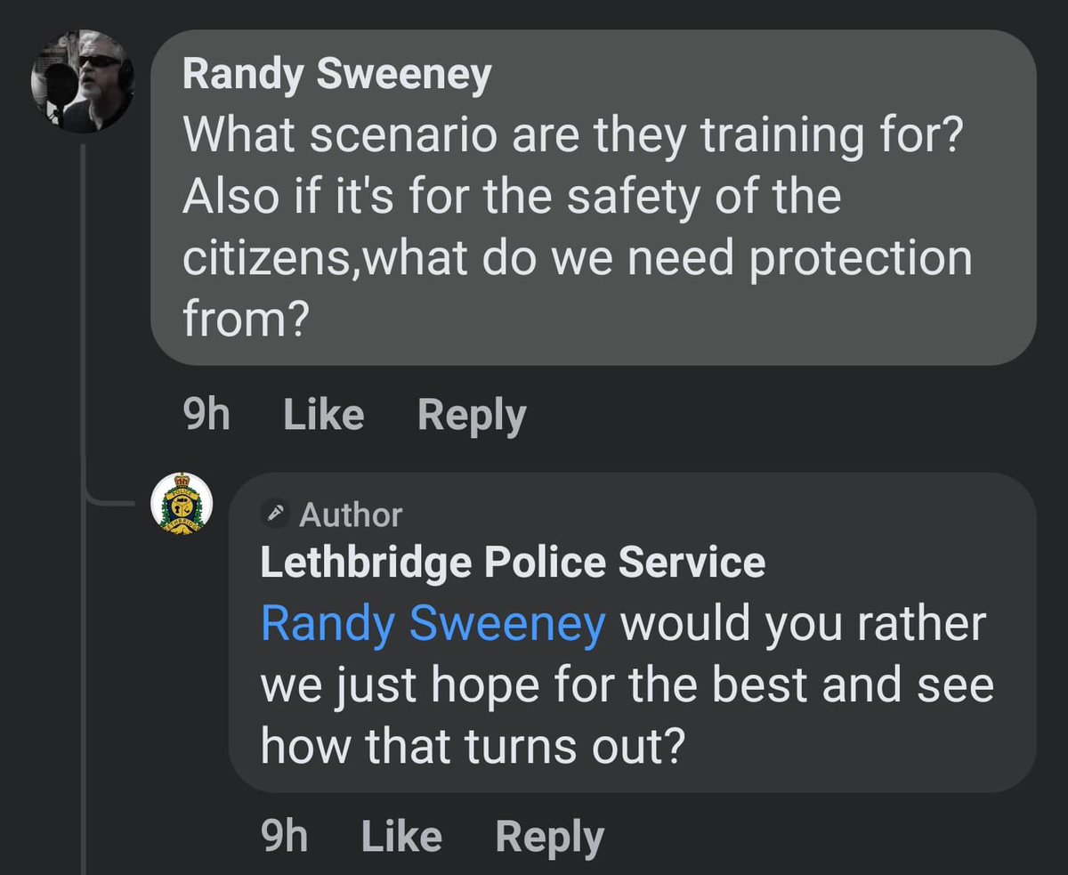 Lethbridge police justifying their purchase of a tank.