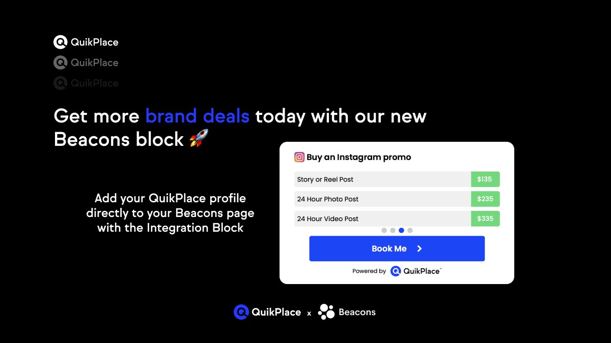 QuikPlace (@quikplace) on Twitter photo 📲 Have you added your QuikPlace profile to your <a href="/beaconsai/">Beacons.ai</a> page yet?
Get your Beacons page set up today! 🚀 📲 Have you added your QuikPlace profile to your <a href="/beaconsai/">Beacons.ai</a> page yet?
Get your Beacons page set up today! 🚀