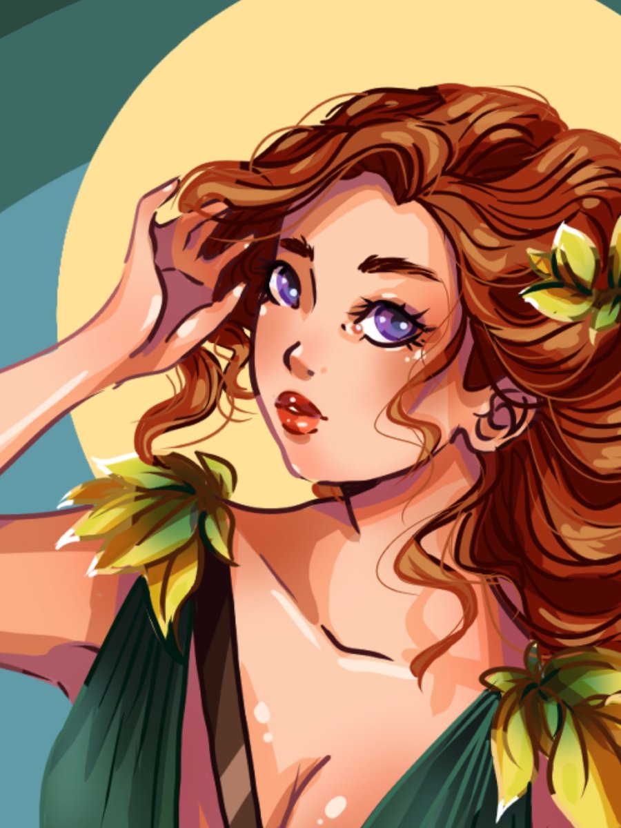 Reinyagreen's tweet photo. Última ilustración del challenge #godsof_olympus, una Artemisa con bastantes vibes a Mérida inspirada en el moodboard de @MahouShoujoMeri y lo termino súper contenta con el resultado💖 https://t.co/lvZtR3lyry
