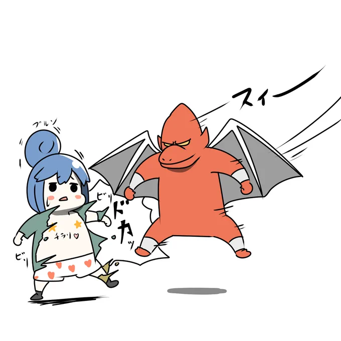 魔物に襲われ胸がはだける志摩リン 