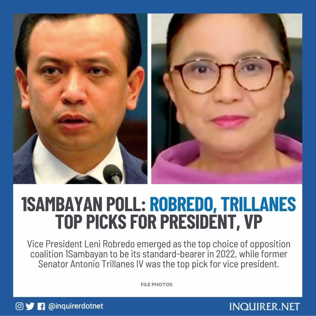 Inquirer on Twitter "1SAMBAYAN’S TOP PICKS. Vice President Leni