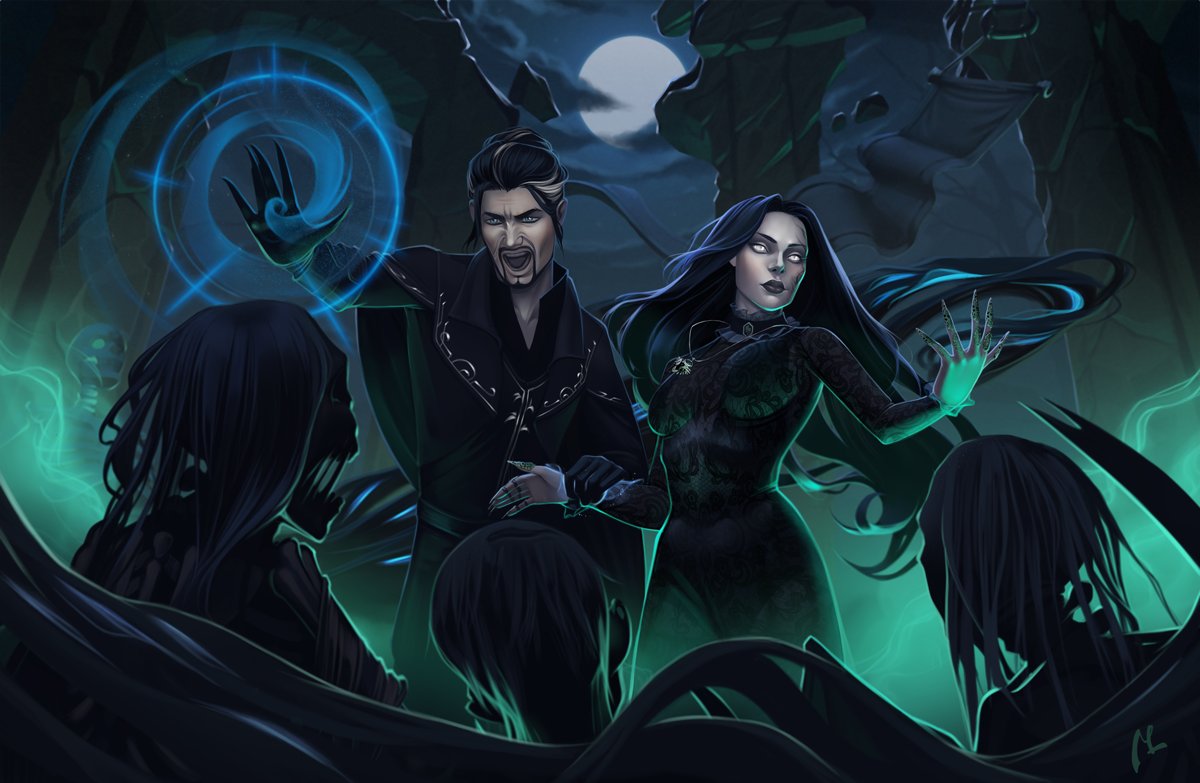 MorganLee_Art's tweet photo. Commission for @Sitra03 and @Casimir82714167  :)  #worldofwarcraft #roleplayer #Commission #commissionart  #roleplaycharacter #originalcharacters https://t.co/RJ7D0GUyMf