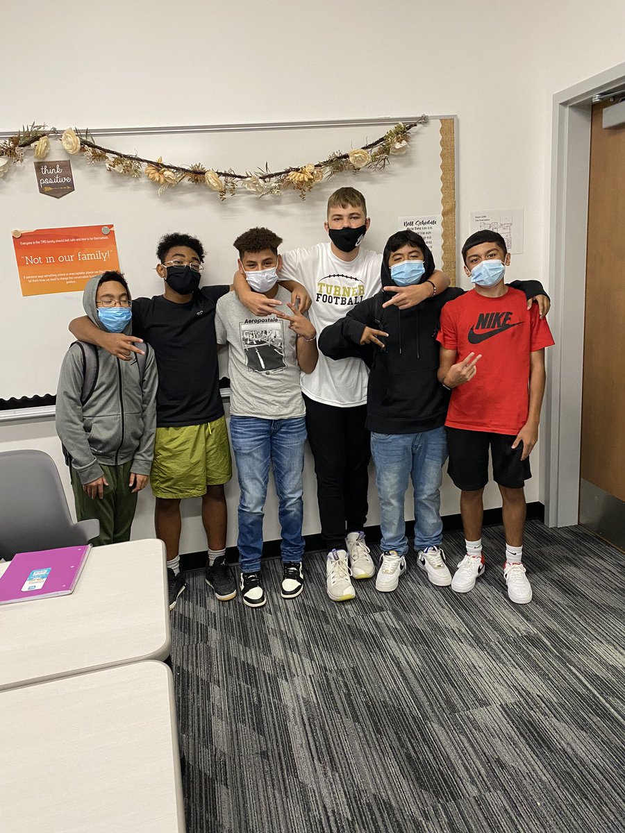 MsYunger's tweet photo. My 1st hour group of boys finished their math homework and wanted a group picture to celebrate! #TMSComeTogether #TMStrength https://t.co/U0VuZ8wVbQ
