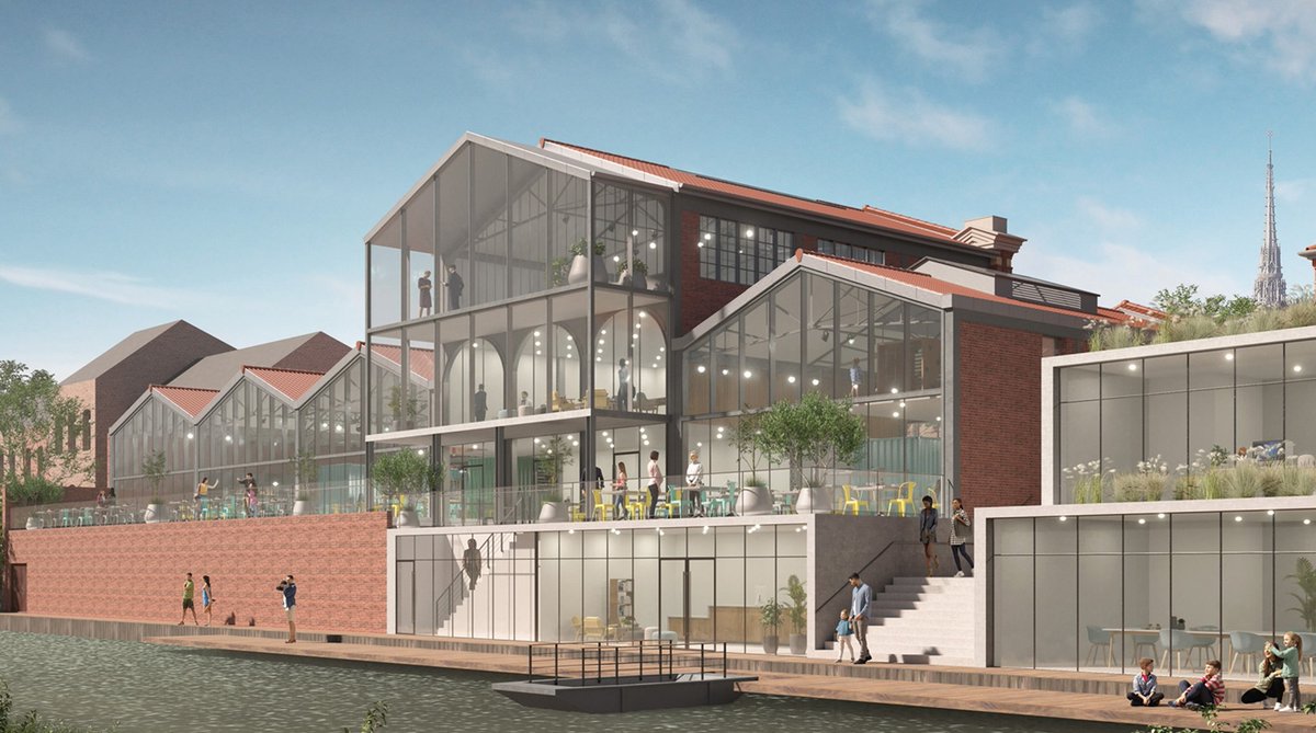 BrigitteFoure's tweet photo. Nouvelle dimension pour l'ancienne usine Gruson.
C'est le projet "Aux 1 000 Lieux" qui a été retenu ! ✅
1700 m2 composé d’1 base nautique, d’1 halle gourmande, 1 atelier de brassage, 1 salle de séminaire et 1 espace de jeux pour les enfants. Ouverture prévue pour 2024 !
© Arcana https://t.co/xE3lcmQrel
