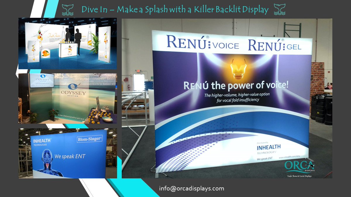 OrcaDisplays's tweet photo. 💥BACKLIT DISPLAYS DELIVER A BIG IMPACT!💡
Useful in all environments, the backlit graphics make messaging stand out from the crowd with easy-to-read messaging to retail, trade show and event environments.

#backlitsign #portabledisplays #retaildisplays #signs #marketingstrategy https://t.co/O9W9ssz1mb