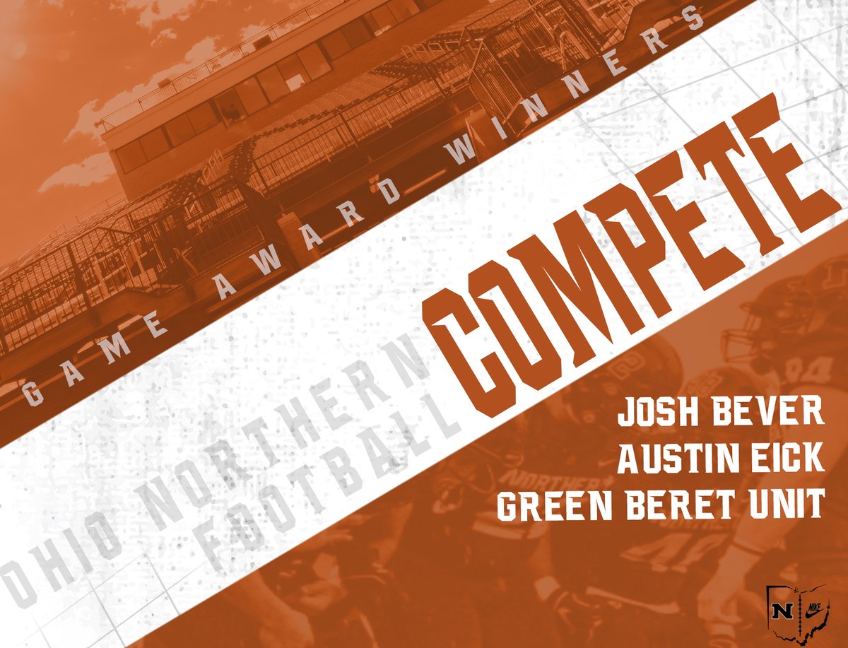 OhioNorthernFB's tweet photo. Game 4 Core Value award winners! https://t.co/AZRsCIzXWR