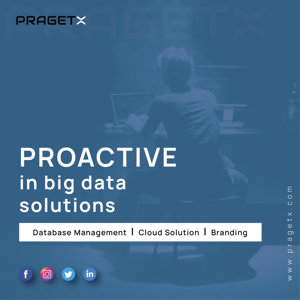PragetX's tweet photo. Proactive in big data solutions.

LinkedIn - https://t.co/qek01uqpD9
Facebook - https://t.co/BJunCfBVSs
Instagram - https://t.co/55ZFaz5CwB

#datasolutions #cloudsolution #brandingsolution #digitalamarketing #digitalsolutions https://t.co/LypasTqHma