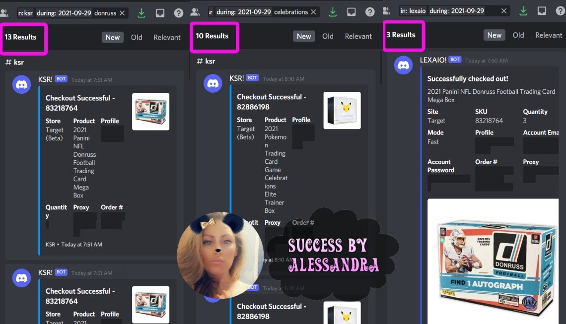 AlessandraAsaro's tweet photo. Cards ✅
🤖 @ksrautomation @Lexus_AIO 
🌐 @SurgeProxies @PettiProxies @BartProxies (Use Code: ALESSANDRA for 20/25% off Surge/Petti) 
🖥️ @RenownedServers @TheHypeProxies 
🧑‍🤝‍🧑 @mamiskitchenio @GFNF__ @NotifySquared @boomer_fnf 
💳 @TheSiteSupply @SlotShops @slotskitchen https://t.co/PN5brL7Jx5