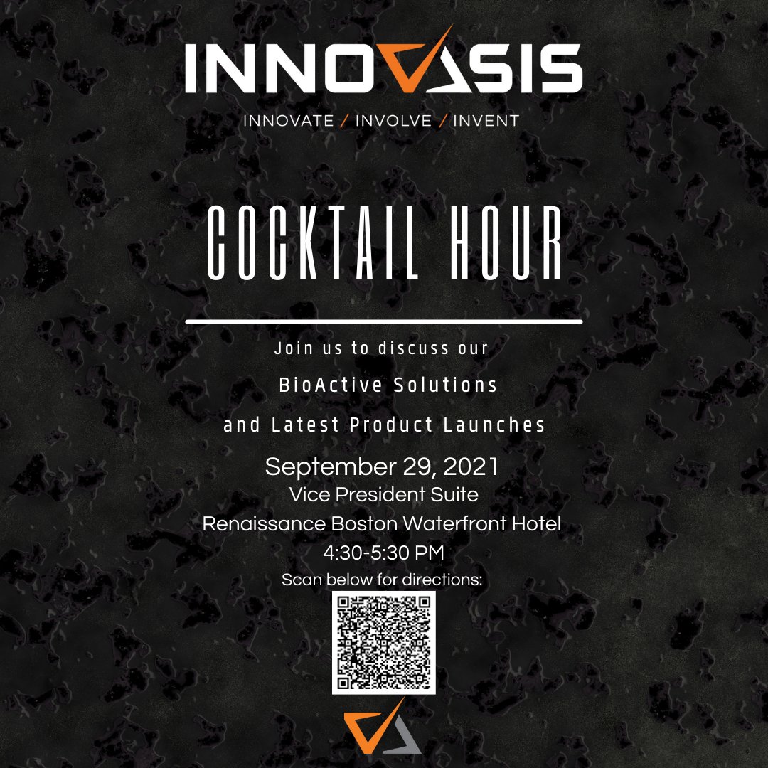innovasis's tweet photo. Welcome to NASS! Visit us tonight at the Renaissance Boston Waterfront Hotel for cocktail hour, with the opportunity to learn about how our products make us the Bioactive Technology Leader. #HAPEEK #HANANO #bioactivesolutionsleader https://t.co/Xo0CpIz2t8