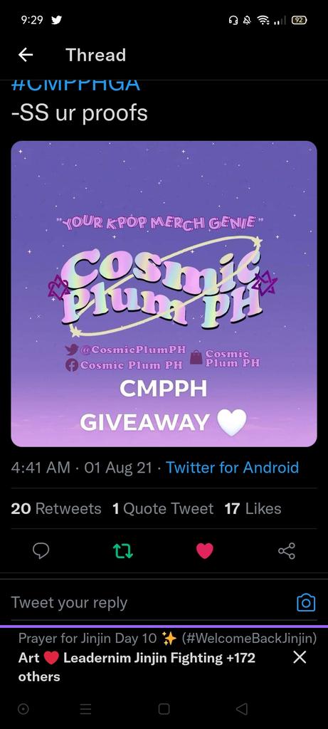 leedongmrbutt's tweet photo. @CosmicPlumPH Thank you po for this giveaway 💗 @dongminluvsyou
 CMPPH 7.7 #CMPPHGA https://t.co/24uKB4KDnb