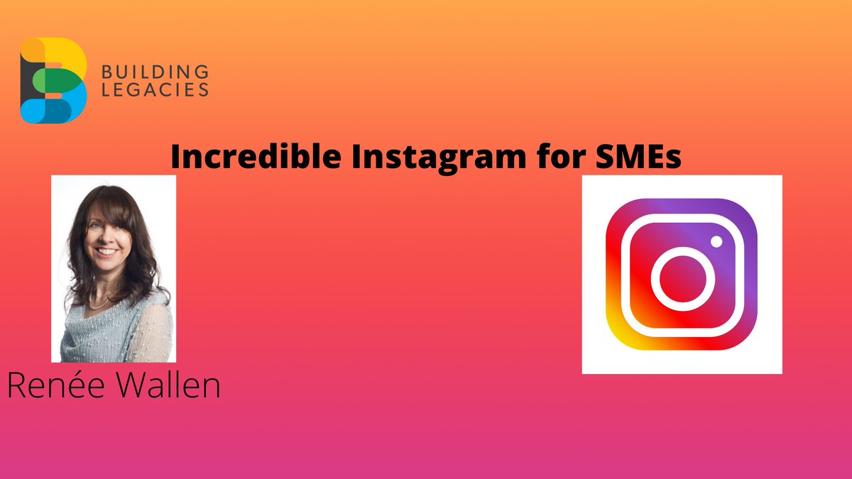 Taking place on the 14th October, Renée's webinar will help you and your business get the most out of #Instagram. 
Register using this link: eventbrite.co.uk/e/180781411067
Spaces are limited so book now before it's too late! #BLegacies <a href="/elbp_info/">East London Business Place</a> #SMEs #socialmediatips