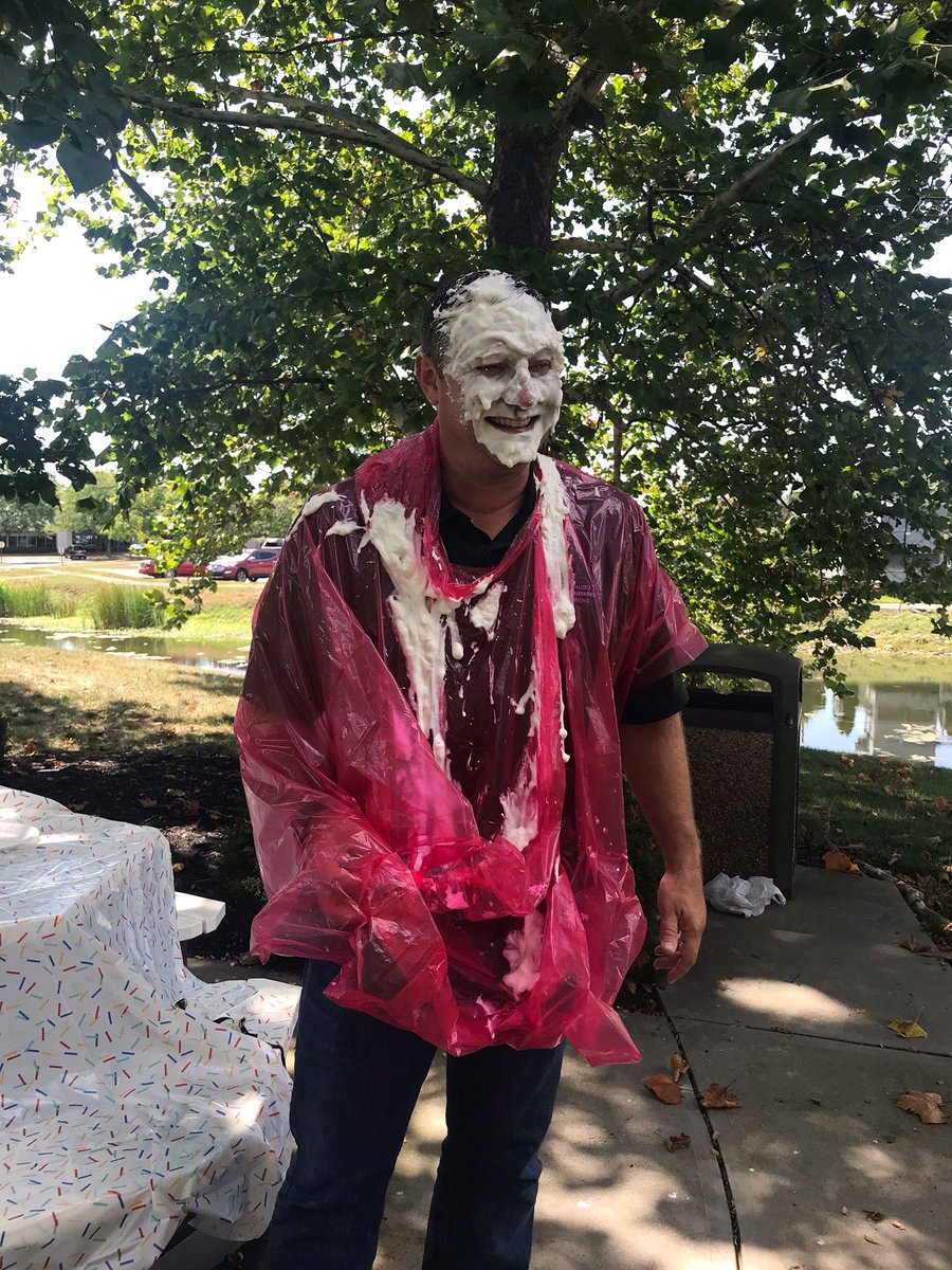 SESEngineering's tweet photo. It’s time for our annual ALS Company Fundraiser!! Our participation in the ALS fundraiser has a direct impact on people living with ALS and their families at the local level. SES raised a whopping $3,581 this year!! #ThisisSES #SESgivesback #fundraising #community #pieintheface https://t.co/fezBfqGLQL