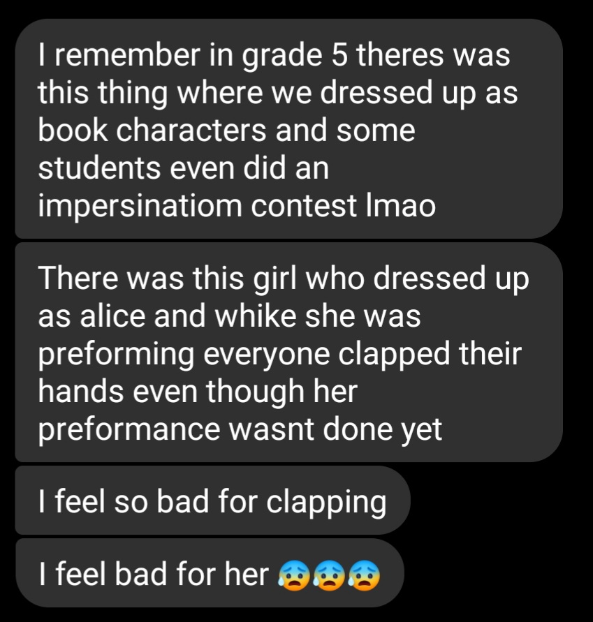 My best friend just sent me this
I WAS THAT GIRL HELP- SUSBJSJSKDJJD

So how's everyone's day?:D